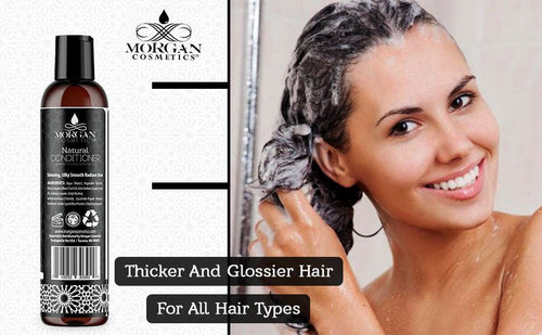 Load image into Gallery viewer, Argan Natural Conditioner Lavender 8 oz by Morgan Cosmetics
