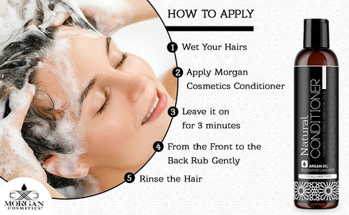 Load image into Gallery viewer, Argan Natural Conditioner Lavender 8 oz by Morgan Cosmetics
