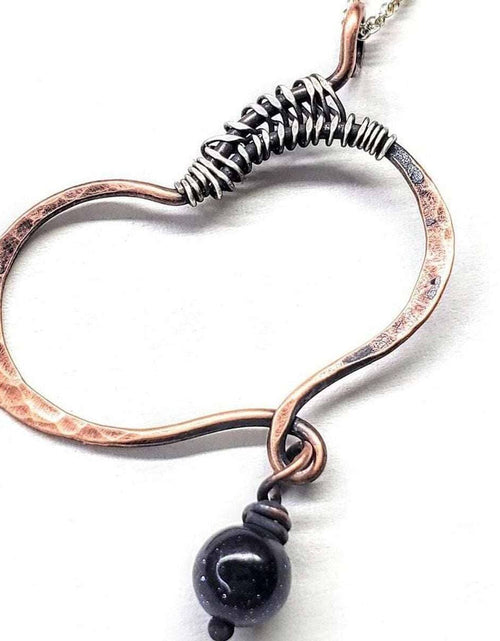 Load image into Gallery viewer, Copper Butterfly Wing Child Abuse Survivor Necklace by Alexa Martha Designs
