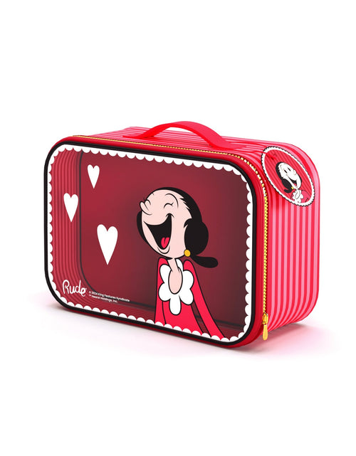 Load image into Gallery viewer, RUDE Olive Oyl Cosmetics Travel Case - Cosmetics Travel Case
