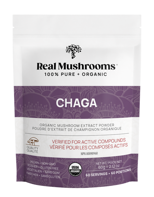 Load image into Gallery viewer, Organic Chaga Extract Powder by Real Mushrooms
