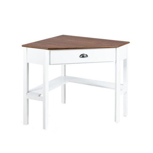 Load image into Gallery viewer, Corner Wooden Piece Laptop Computer Desk-Natural
