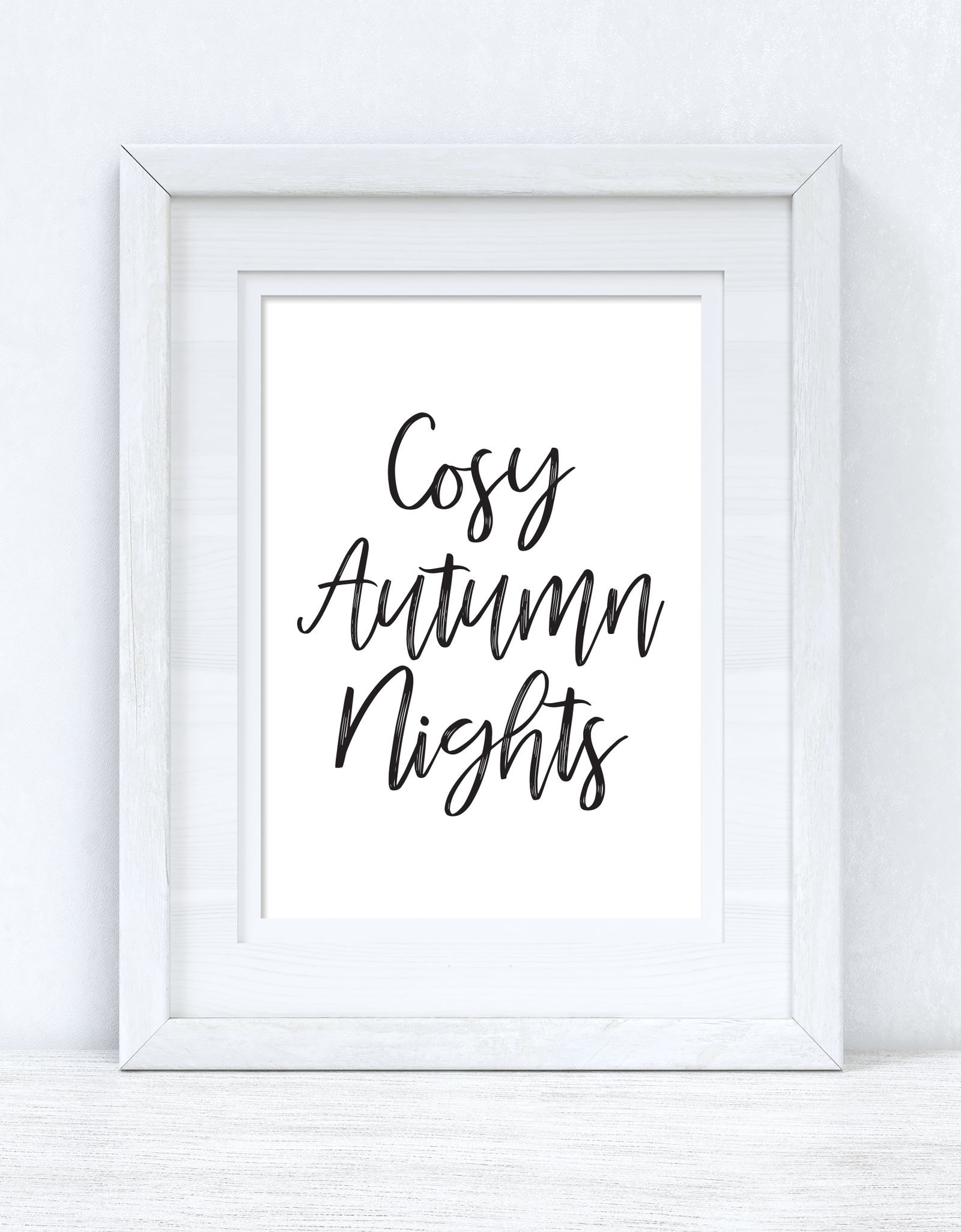 Cosy Autumn Nights Autumn Seasonal Wall Home Decor Print by WinsterCreations™ Official Store