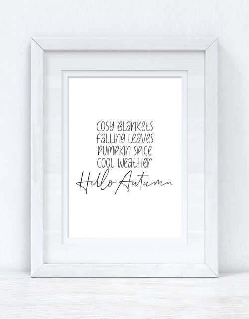 Load image into Gallery viewer, Cosy Blankets Autumn Seasonal Wall Home Decor Print by WinsterCreations™ Official Store
