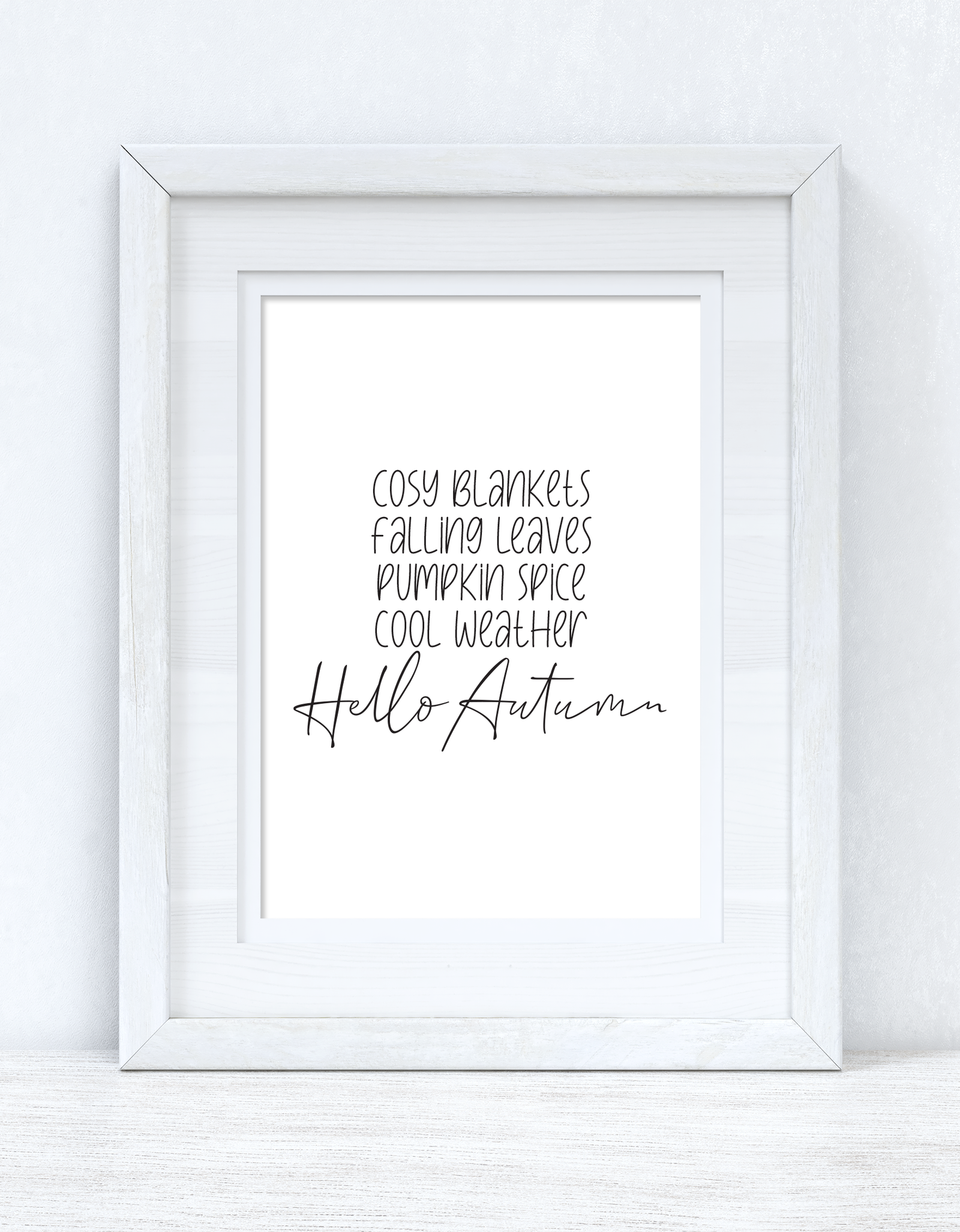 Cosy Blankets Autumn Seasonal Wall Home Decor Print by WinsterCreations™ Official Store