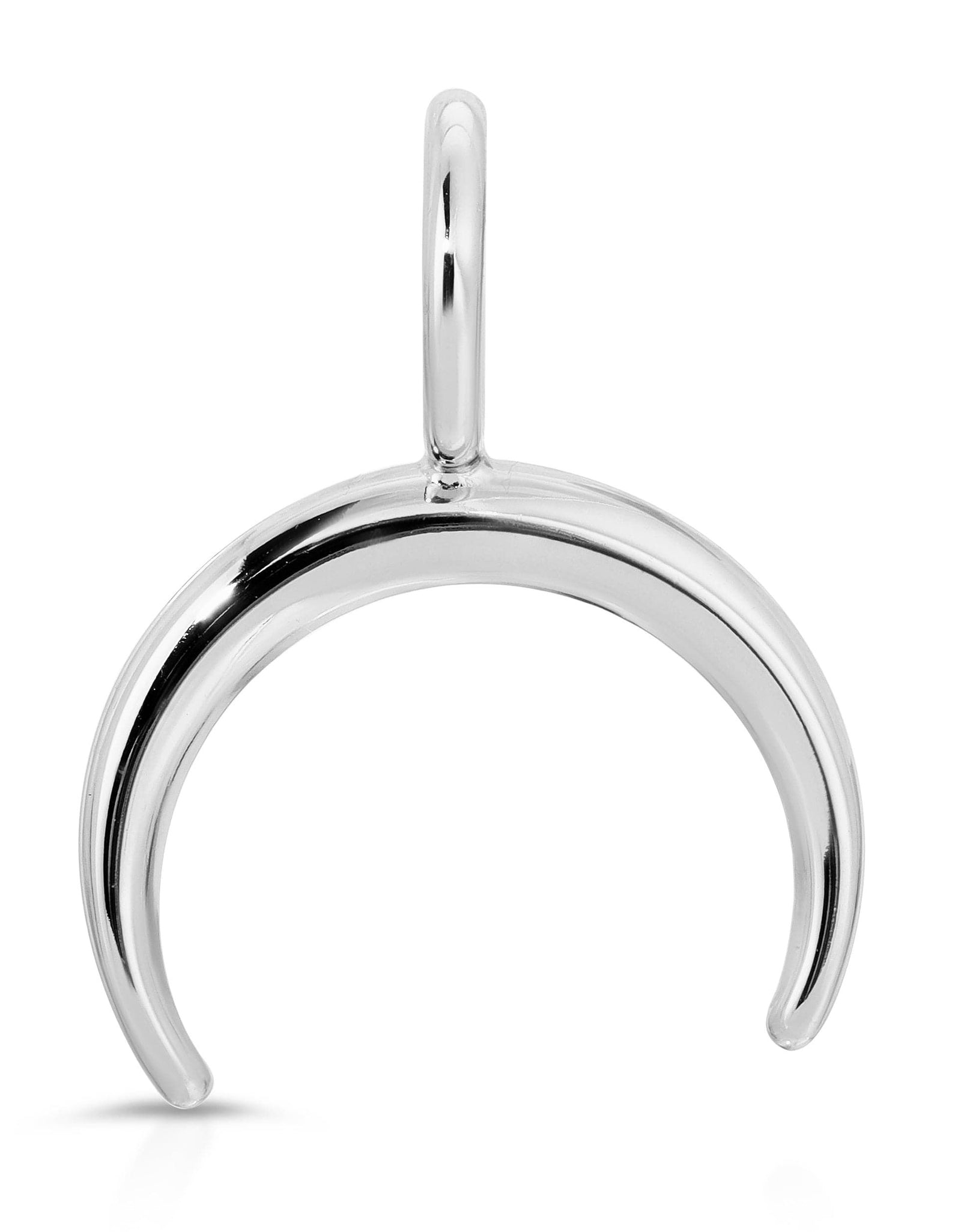 Crescent Moon Pendant by eklexic jewelry