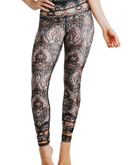 Load image into Gallery viewer, Espresso Yourself Printed Yoga Leggings by Yoga Democracy
