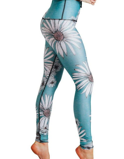 Load image into Gallery viewer, Flower Child Printed Yoga Leggings by Yoga Democracy
