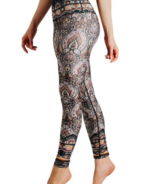 Load image into Gallery viewer, Espresso Yourself Printed Yoga Leggings by Yoga Democracy
