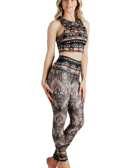 Load image into Gallery viewer, Espresso Yourself Printed Yoga Leggings by Yoga Democracy
