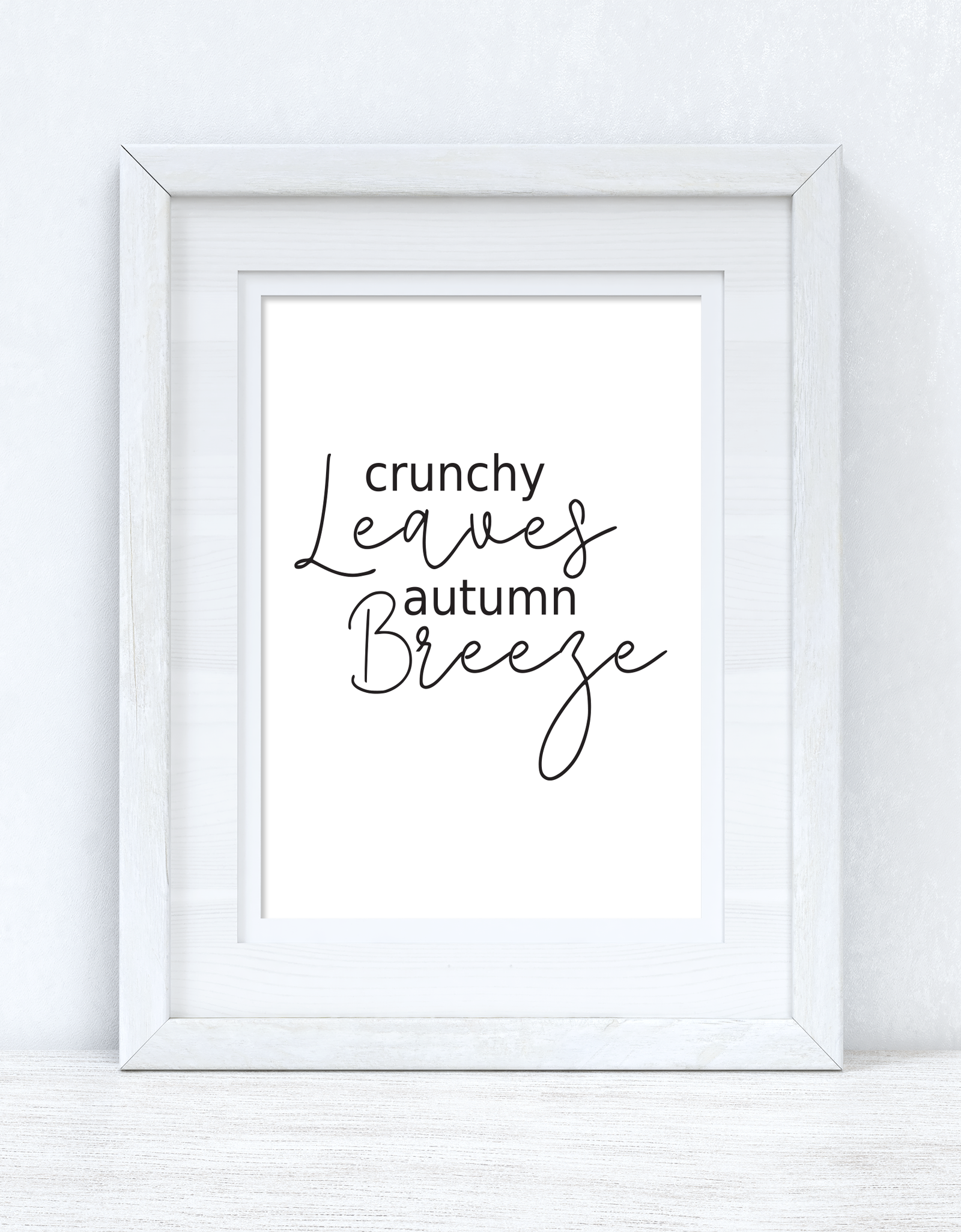 Crunchy Leaves Autumn Breeze Autumn Seasonal Wall Home Decor Print by WinsterCreations™ Official Store