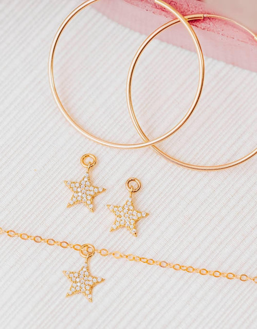Load image into Gallery viewer, Crystal Star Gold Necklace - Ready to Ship by Salt and Sparkle
