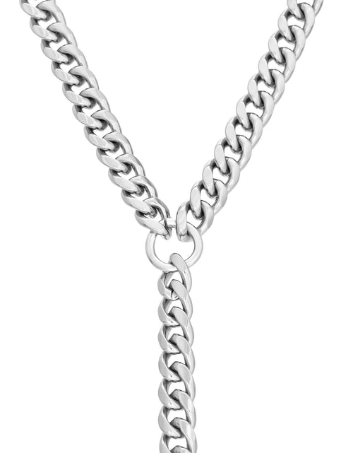 Load image into Gallery viewer, Curb Chain Lariat by eklexic jewelry

