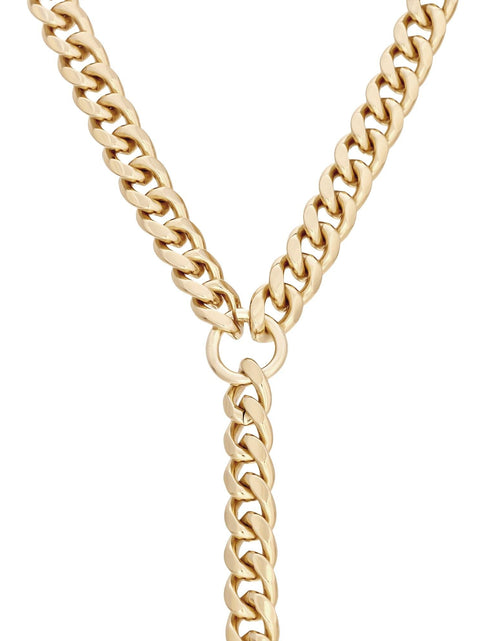 Load image into Gallery viewer, Curb Chain Lariat by eklexic jewelry
