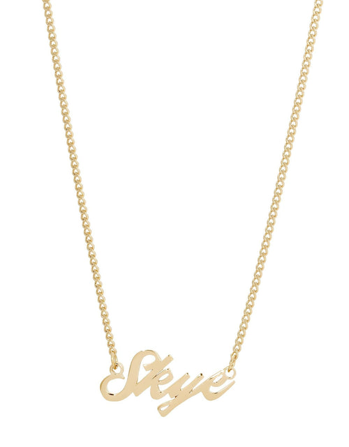 Load image into Gallery viewer, Custom Script Nameplate by eklexic jewelry
