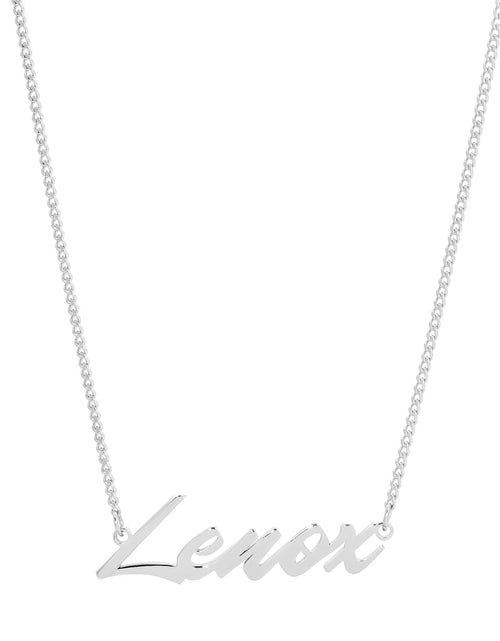Load image into Gallery viewer, Custom Script Nameplate by eklexic jewelry
