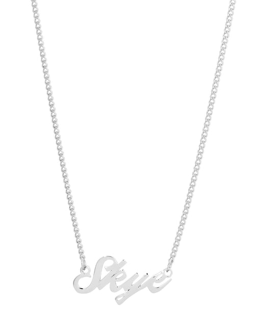 Load image into Gallery viewer, Custom Script Nameplate by eklexic jewelry
