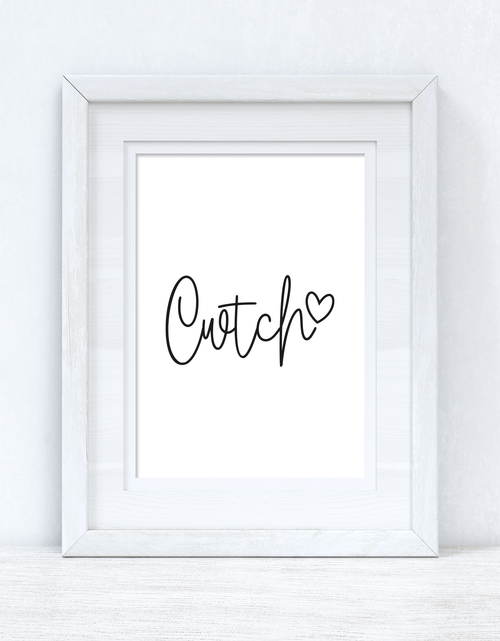 Load image into Gallery viewer, Cwtch Cuddle Heart Home Welsh Decor Wall Decor Print by WinsterCreations™ Official Store
