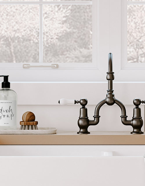 Load image into Gallery viewer, 16oz Clear Plastic Dish Soap Dispenser - White Label by Sweet Water Decor
