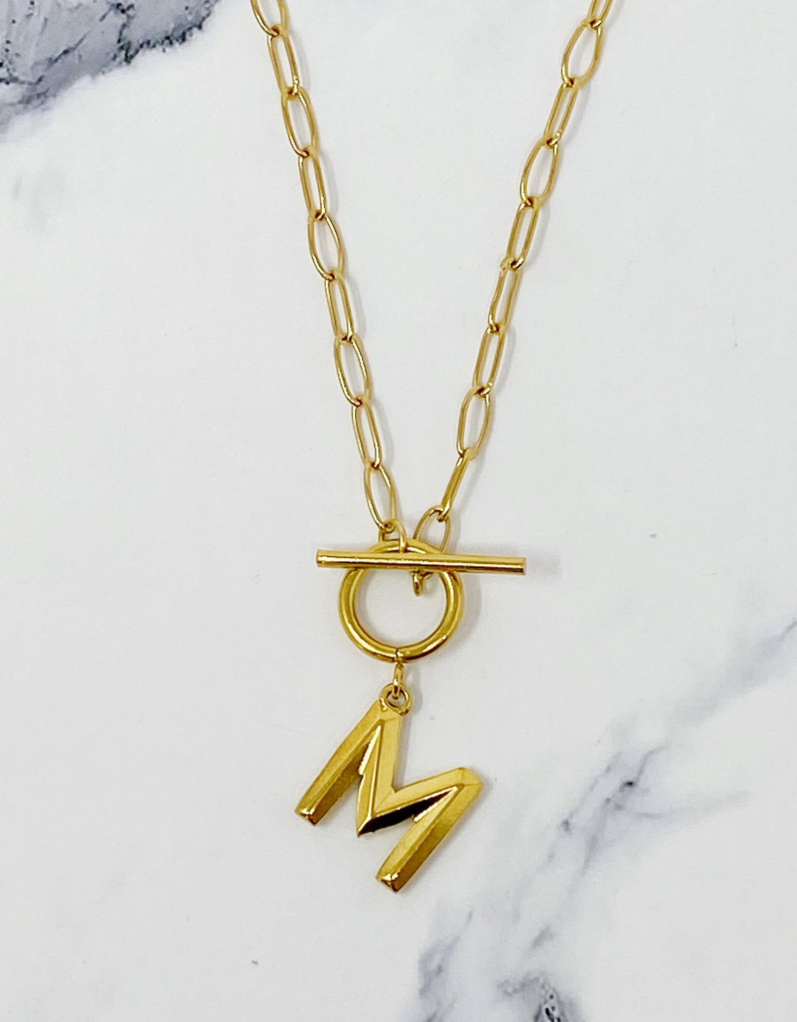 Modern Classic Initial Necklace by Ellisonyoung.com