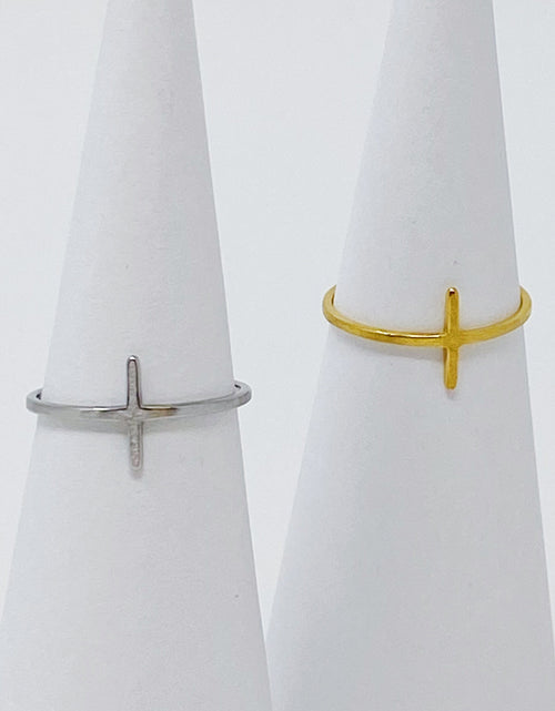 Load image into Gallery viewer, Side Cross Ring by Ellisonyoung.com
