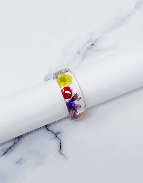 Load image into Gallery viewer, Flower Field Acrylic Ring by Ellisonyoung.com
