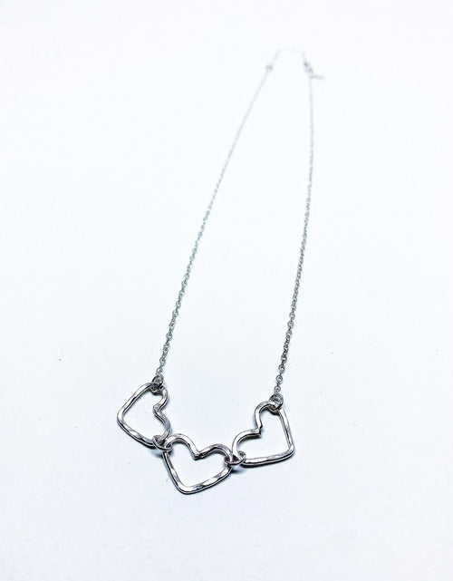 Load image into Gallery viewer, Triple Hearts Chakra Necklace by Jennifer Cervelli Jewelry
