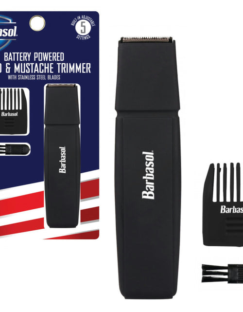 Load image into Gallery viewer, Beard &amp; Mustache Trimmer with Stainless Steel Blades

