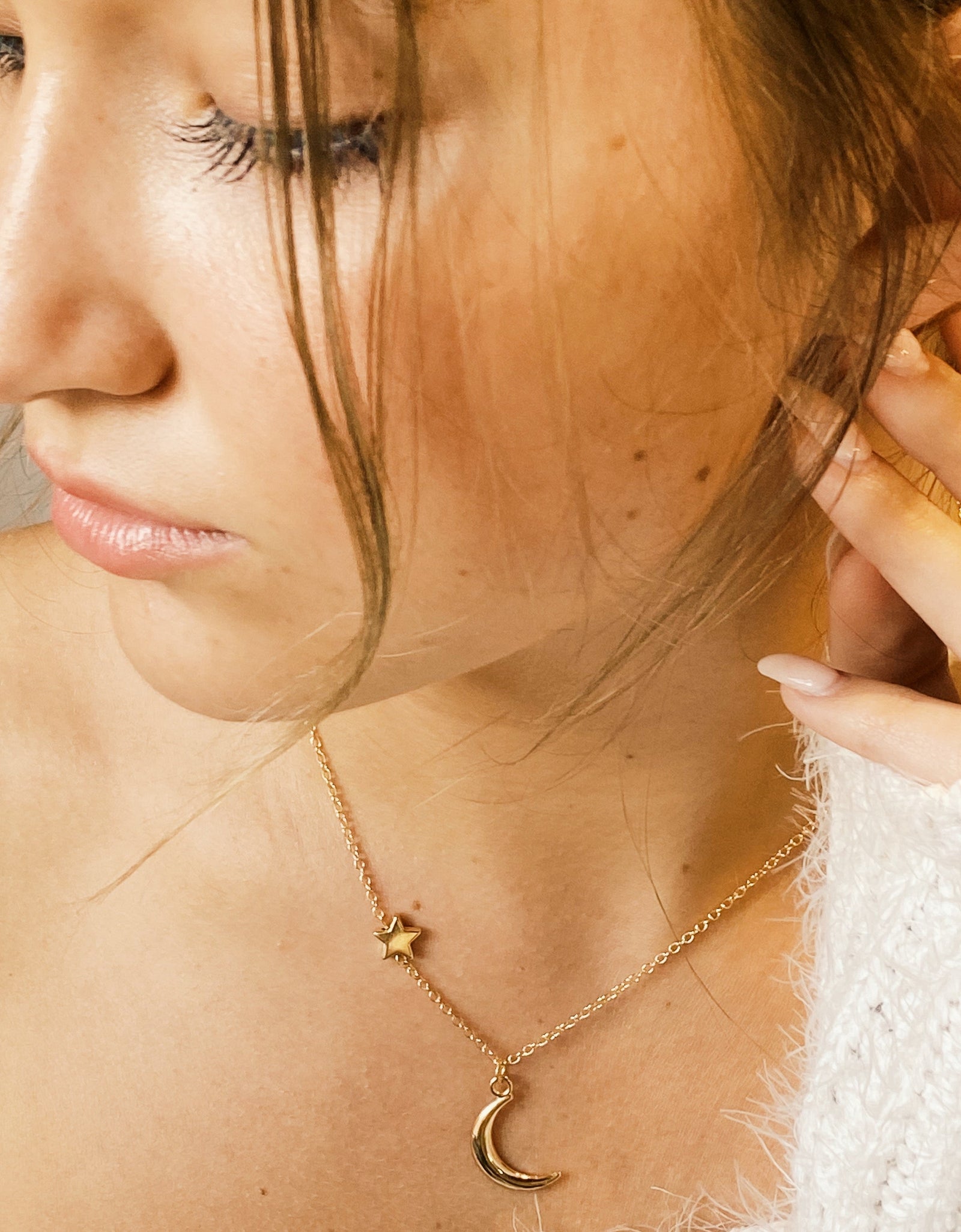 New Moon Necklace by Ellisonyoung.com