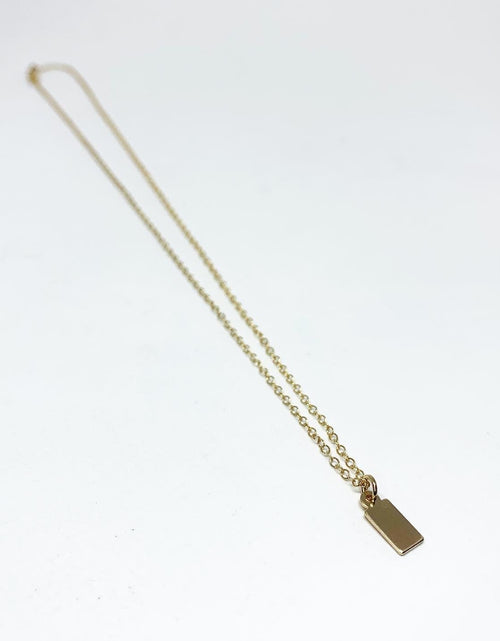 Load image into Gallery viewer, Initial Tag Necklace by Jennifer Cervelli Jewelry
