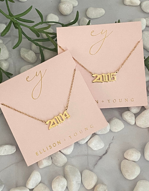 Load image into Gallery viewer, Birth Year Necklace by Ellisonyoung.com
