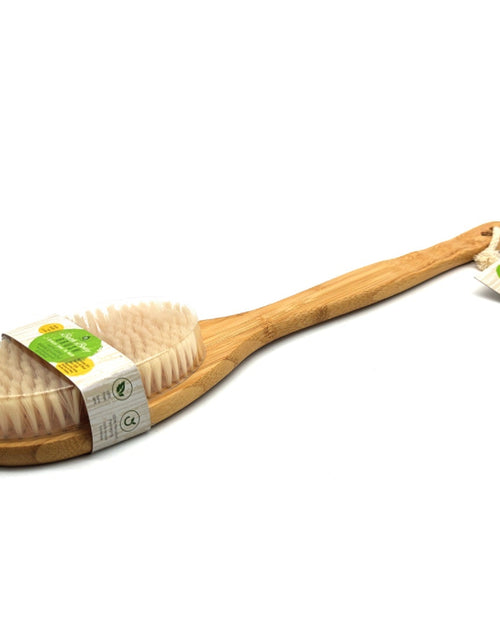 Load image into Gallery viewer, Bath Body Brush With Long Bamboo Handle by Pursonic
