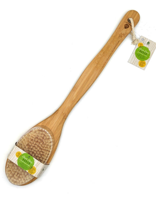 Load image into Gallery viewer, Bath Body Brush With Long Bamboo Handle by Pursonic
