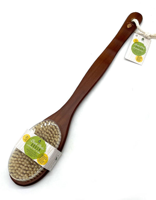 Load image into Gallery viewer, Bath Body Brush With Long Bamboo Handle by Pursonic
