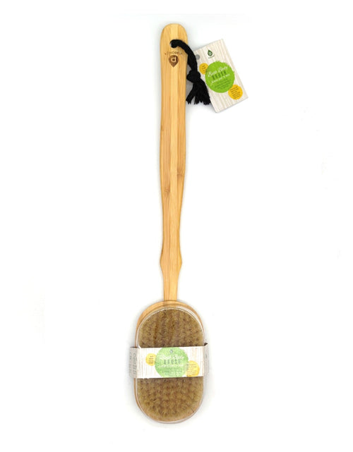 Load image into Gallery viewer, Bath Body Brush With Long Bamboo Handle by Pursonic
