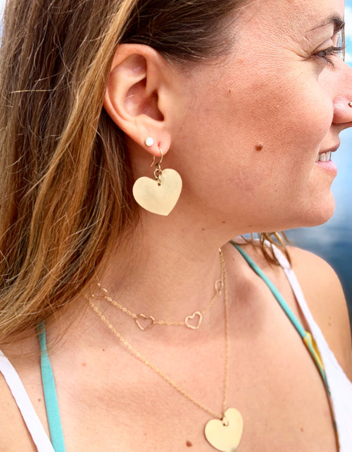 Load image into Gallery viewer, Love is Love - Heart Silhouette Necklace by Jennifer Cervelli Jewelry
