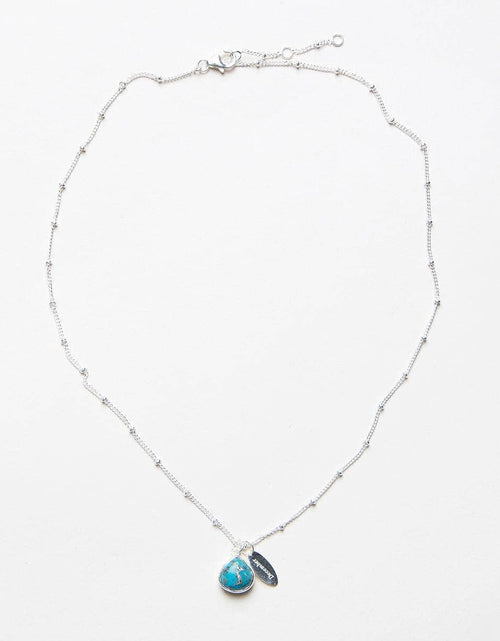 Load image into Gallery viewer, December Turquoise Birthstone Necklace by Tiny Rituals
