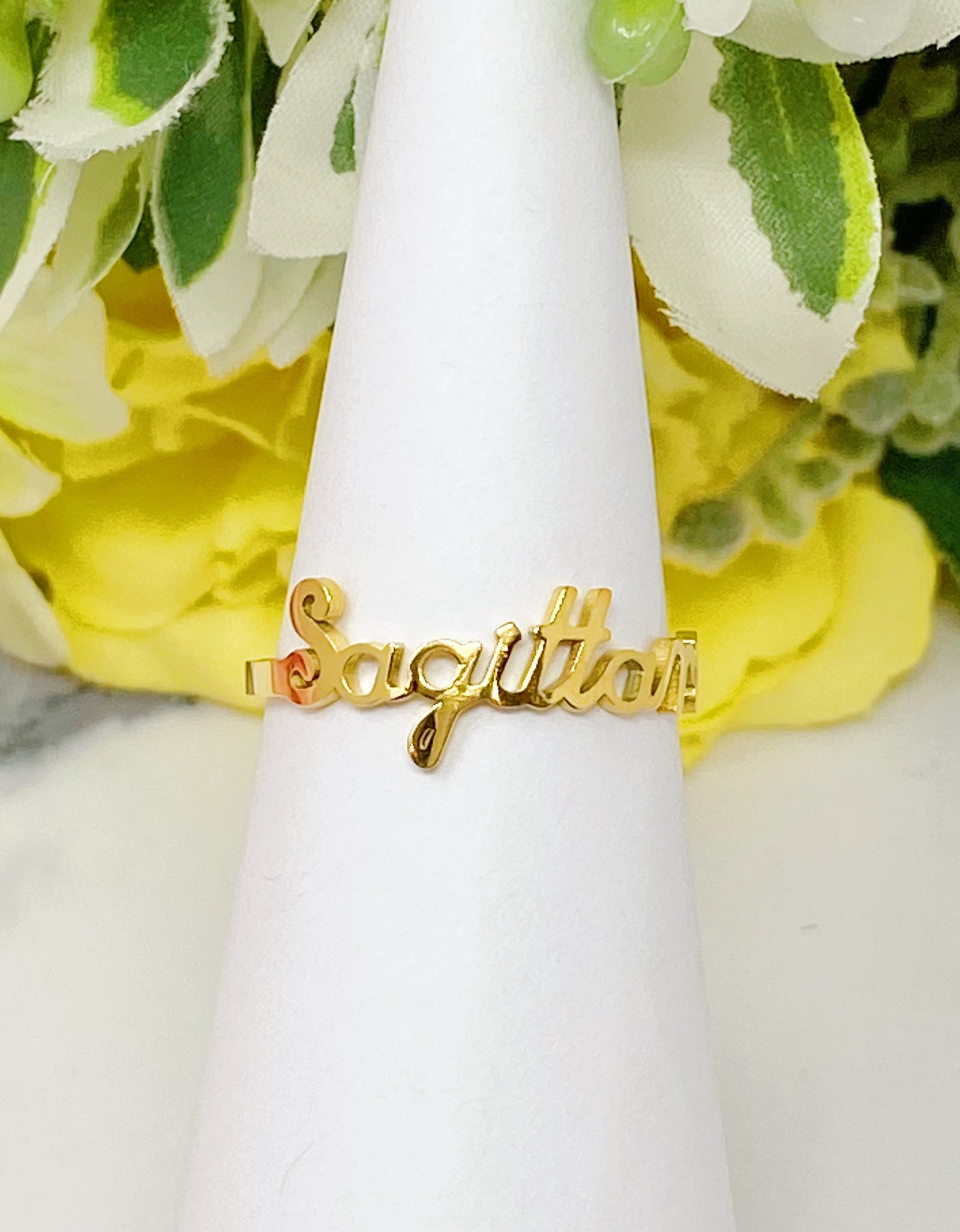 Scripted Zodiac Ring by Ellisonyoung.com