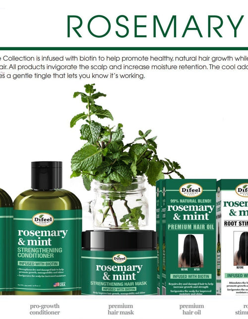Load image into Gallery viewer, Difeel Rosemary and Mint Biotin Strengthening Leave-In Conditioning Spray Bonus 8oz. by difeel - find your natural beauty
