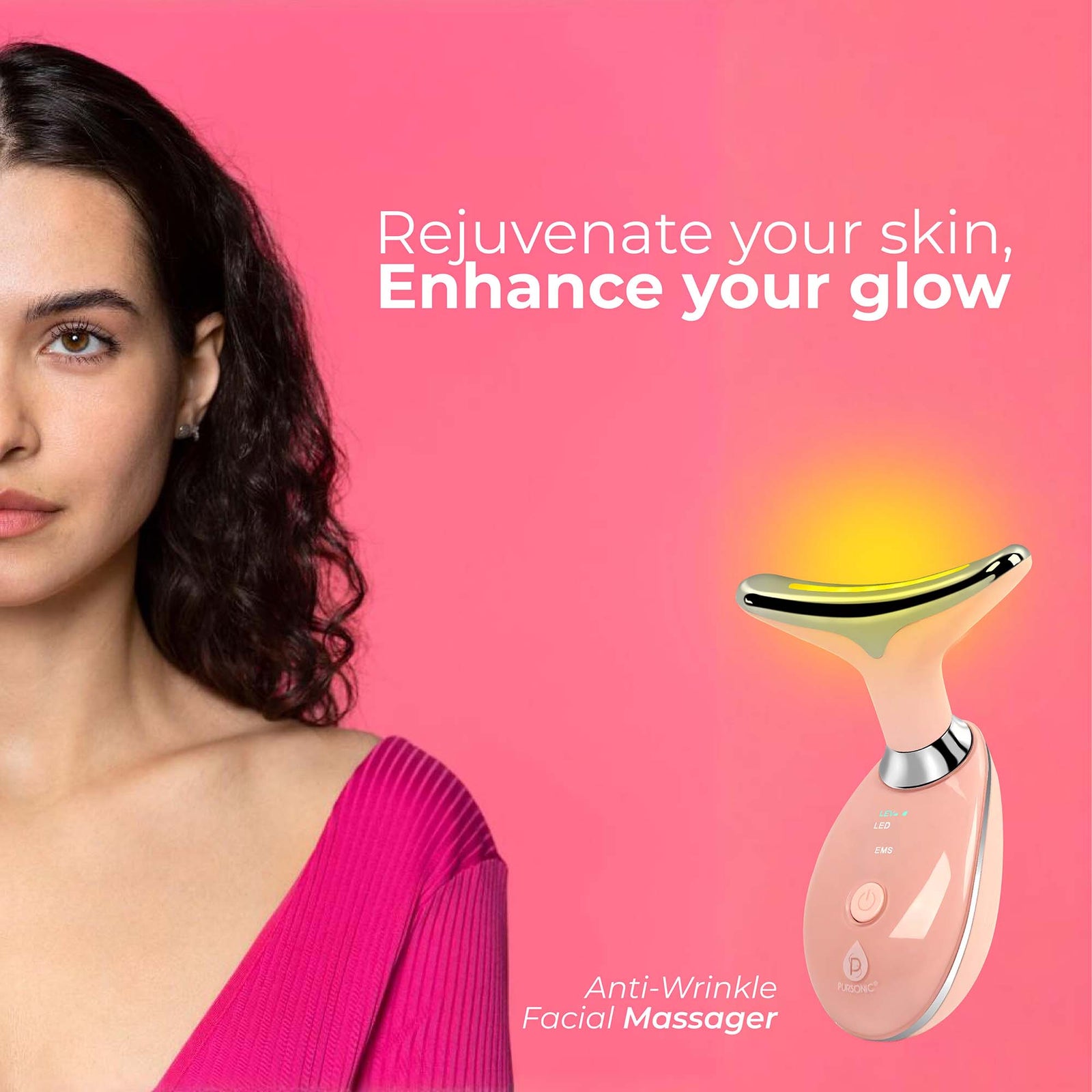 Pursonic Ultimate Glow Skincare Bundle – LED Therapy, Pore Vacuum, Anti-Aging Serums & More! by Pursonic