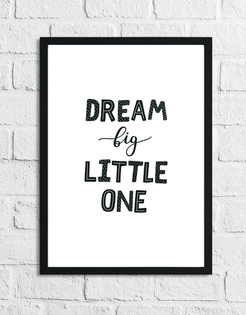 Load image into Gallery viewer, Scandinavian Dream Big Little One Children's Nursery Bedroom Wall Decor Print by WinsterCreations™ Official Store

