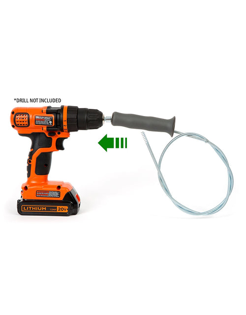 Load image into Gallery viewer, DrainShroom Tub and Sink Snake Auger Clog Remover for Drains, 36 Inch, Stainless by TubShroom.com
