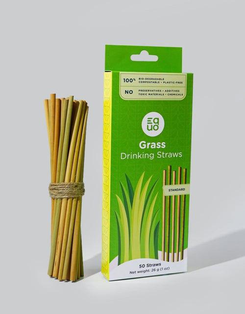Load image into Gallery viewer, Grass Drinking Straws by EQUO

