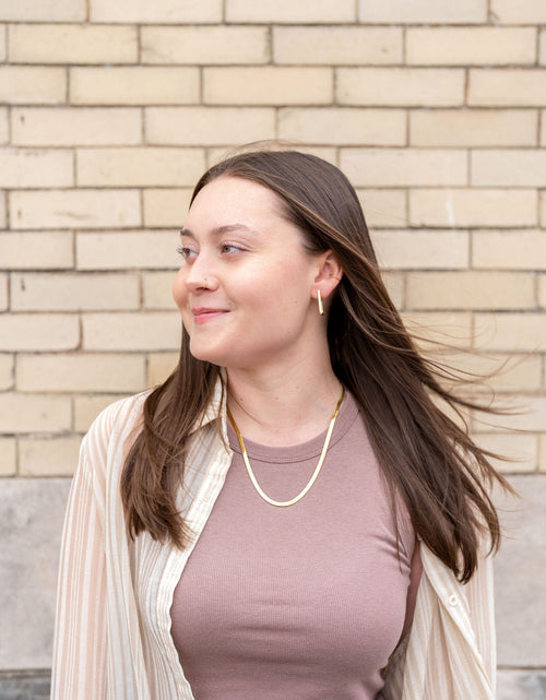 Load image into Gallery viewer, Luxe Silver Herringbone Chain - 20" by Spiffy &amp; Splendid
