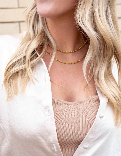 Load image into Gallery viewer, Luxe Gold Rope Chain - 20" by Spiffy &amp; Splendid
