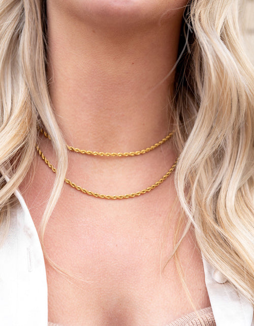 Load image into Gallery viewer, Luxe Gold Rope Chain - 16" by Spiffy &amp; Splendid
