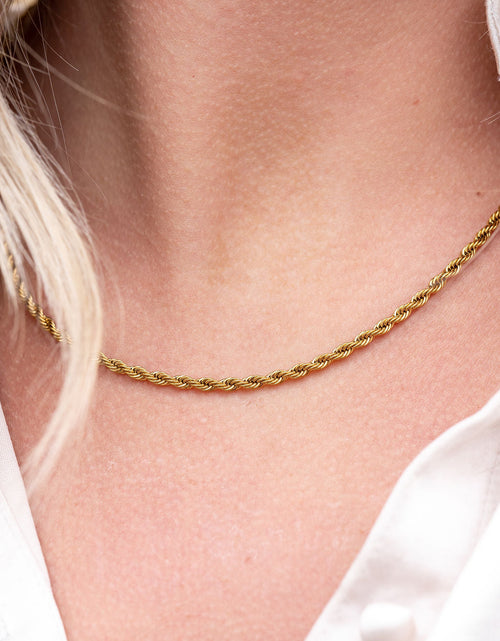 Load image into Gallery viewer, Luxe Silver Rope Chain - 18" by Spiffy &amp; Splendid
