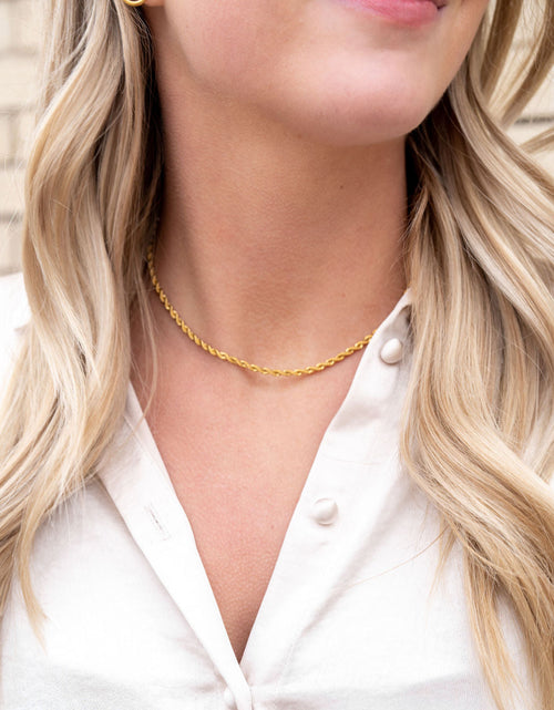 Load image into Gallery viewer, Luxe Gold Rope Chain - 16" by Spiffy &amp; Splendid
