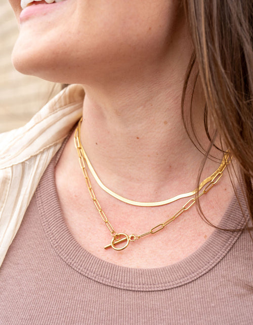 Load image into Gallery viewer, Luxe Silver Delicate Herringbone Chain - 18" by Spiffy &amp; Splendid
