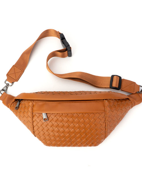 Load image into Gallery viewer, The Riley | Woven Leather Sling Bag by Babs+Birdie
